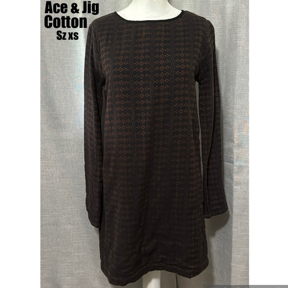 Ace & Jig Dress-Sz XS-Cotton-Red/Blue